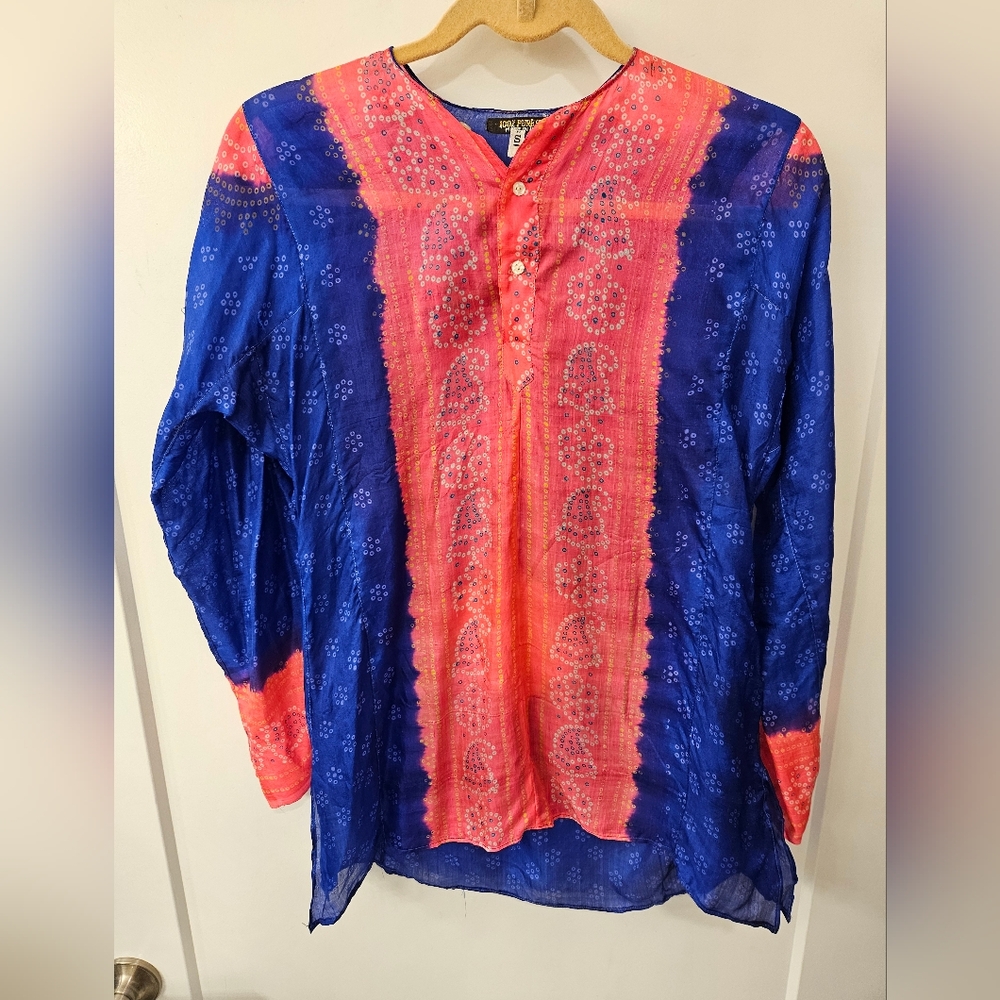 NWT - "100% Pure Silk" Sheer Blouse - Size S